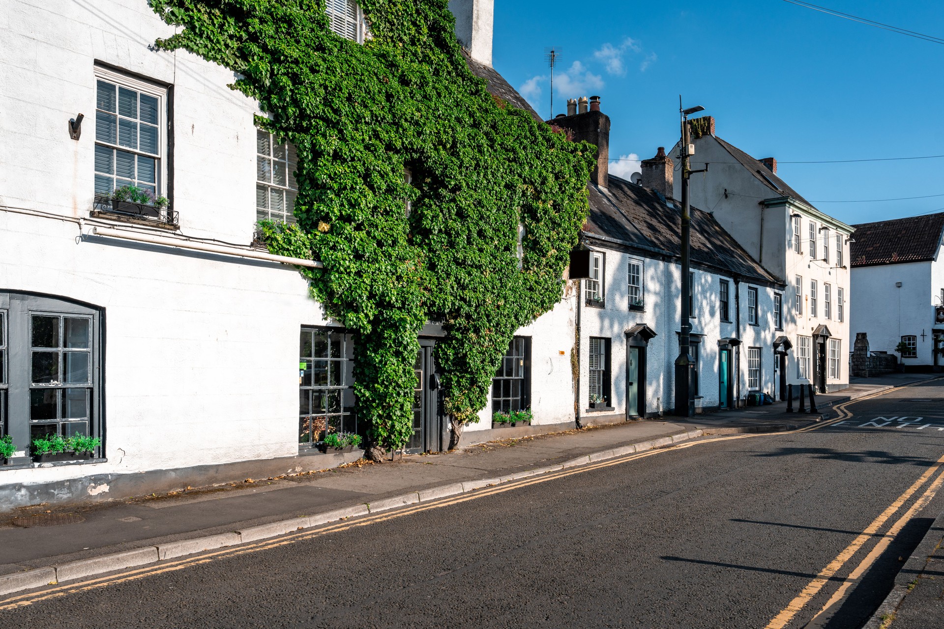 Typical British house in Chepstow, Wales