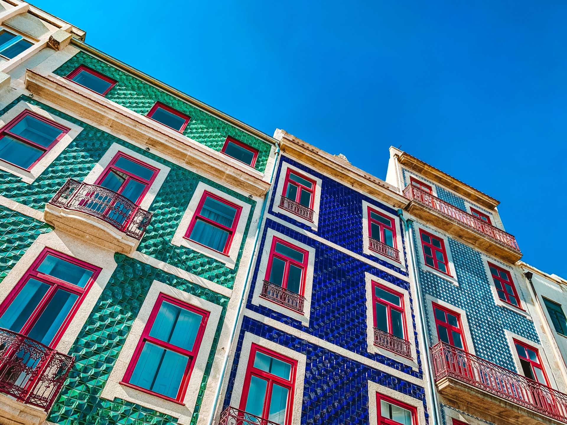 Azulejo Facades of Porto, Portugal